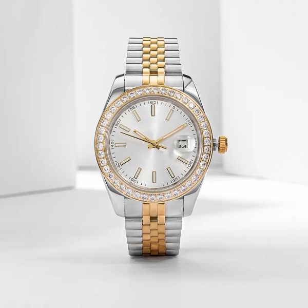 

2023 new luxury watch 36/41mm men's automatic watch all-stainless steel luminous 28mm women's watch classic watch for lovers, Slivery;brown