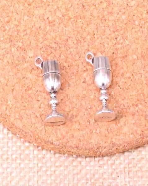

100pcs charms wine glass 2075mm antique making pendant fitvintage tibetan silverdiy handmade jewelry8888998, Bronze;silver