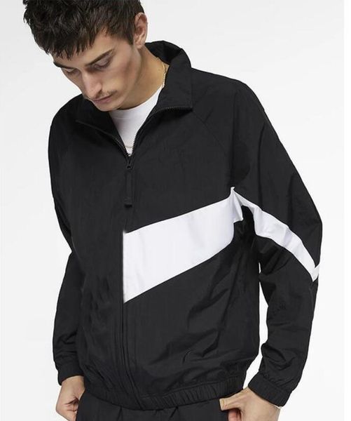 

designer sports windbreaker jackets men's casual zipper stand collar windbreak outerwear fashion couple contrast sunscreen coats sweats, Black;brown