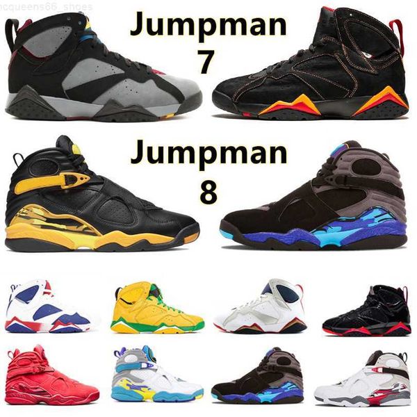 

jumpman 7 8 basketball shoes 7s 8s citrus bordeaux z mist patent leather hare flint paprika taxi aqua raid south beach peat mens trainers sp, Black