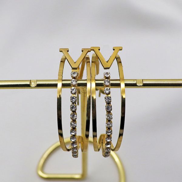 

designer stud earrings design for women stainless steel jewelr wedding part gifts love girl earrings new gold plated designer, Golden;silver