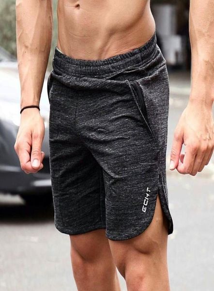 

zogaa mens gym cotton shorts run jogging sports fitness bodybuilding sweatpants male workout training brand short pants q1904275856137, Black