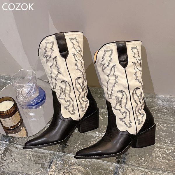 

boots short barrel boots women's boots-f- high heel boot long high-heeled girl's medium luxury shoes ladies the most sold womens 2, Black