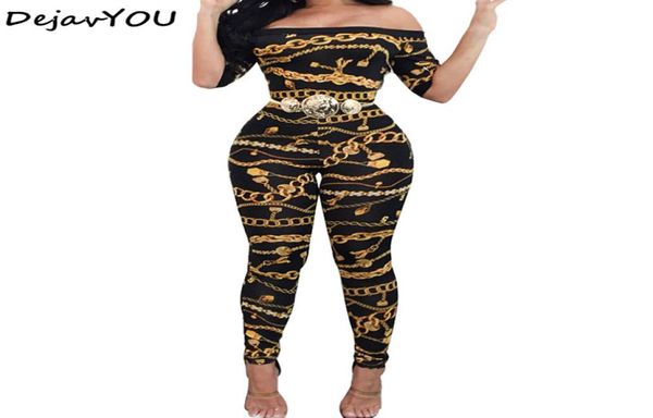 

women039s jumpsuits rompers spring autumn off shoulder print long pants for women elegant fitness short sleeve playsuit 4993125, Black;white