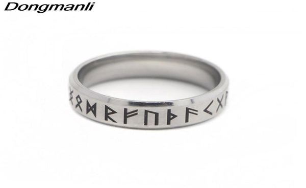 

punk fashion style antique retro male jewelry viking ring female black amulet vintage norse rune rings for women296f327i4277445, Silver