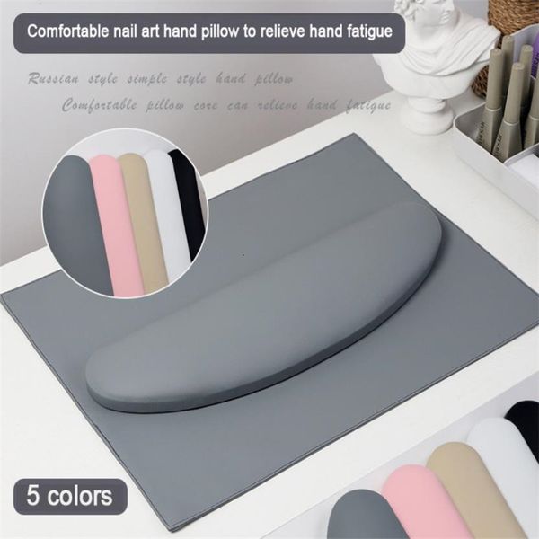 

hand rests simple pu leather curved nail hand pillow set rest pillow arm rest cushion holder arm rests nail art stand manicure tools 4# 2308