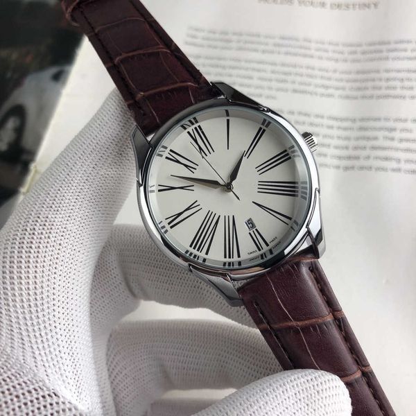 

watches quartz watch series watch three pin work men's quartz watch, Silver