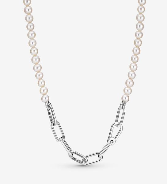 

100 925 sterling silver freshwater cultured pearl necklace fashion women wedding engagement jewelry accessories for gift7362118