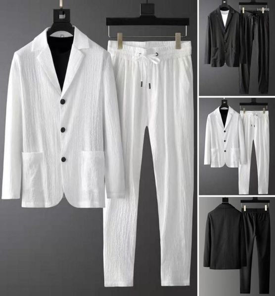

men039s tracksuits fashion suits two piece set spring casual blazers for men 2022 coats jacket wedding autumn brand bridegroom7198426, Gray