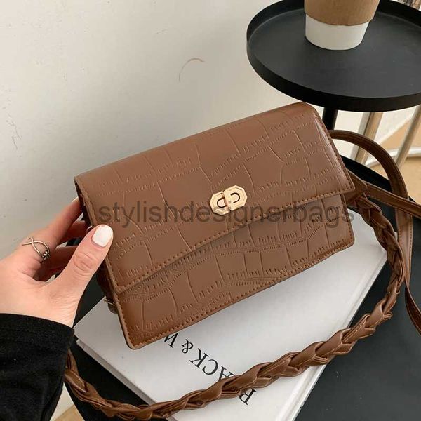

bag winter new crocodile pattern small square korean version fashion trend texture one crossbody bagstylishdesign