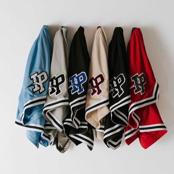 

7c7z men's shorts inaka power men women basketball gym workout mesh double layer embroidery black, White;black