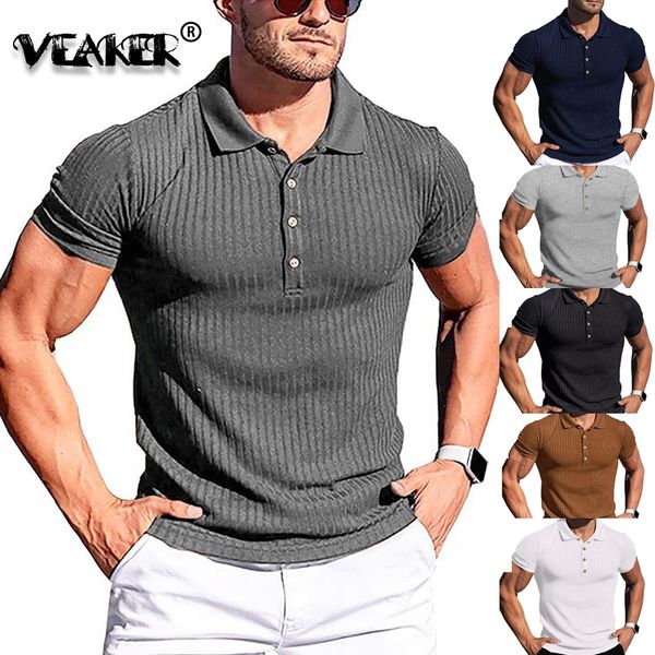 

men's polos brand polo shirt men summer knitted long sleeve polos male elastic breathable sports jersey shirt ribbed fitness polo s-5xl, White;black