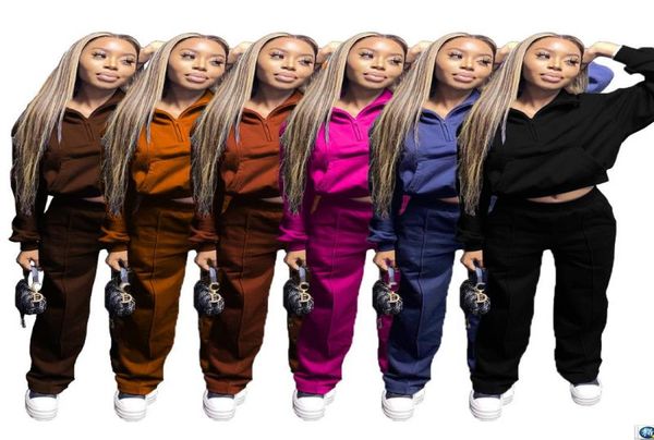 

spring autumn women tracksuits casual outfits fashion loose long sleeve oversized hoodie and pants two piece set female costume sp6228882, Gray