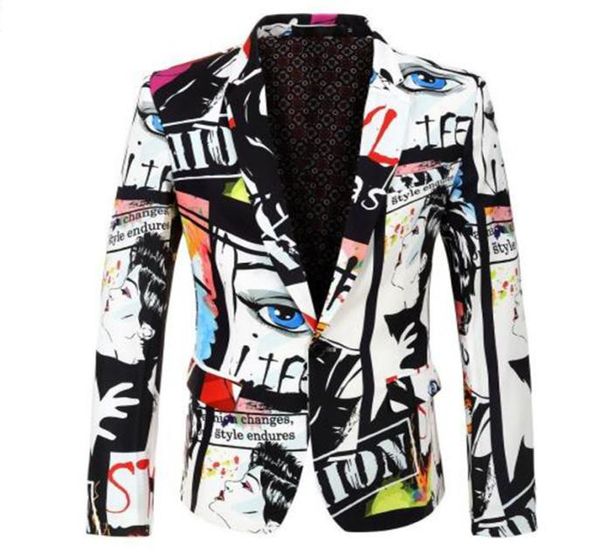 

blazer slim masculino abiti uomo 2018 wedding prom blazers single button for men stylish suit jacket em0031821660, White;black