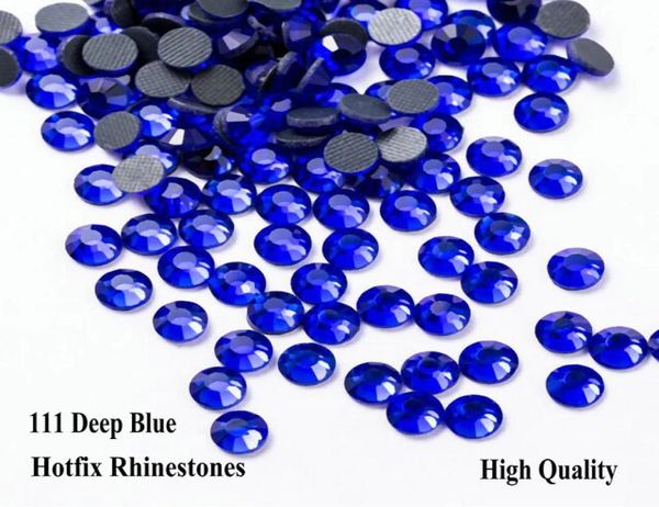 

notion ss6-ss30 sapphire/deep blue dmc fix flatback rhines glass strass heat transfer for diy garments8567610, Black