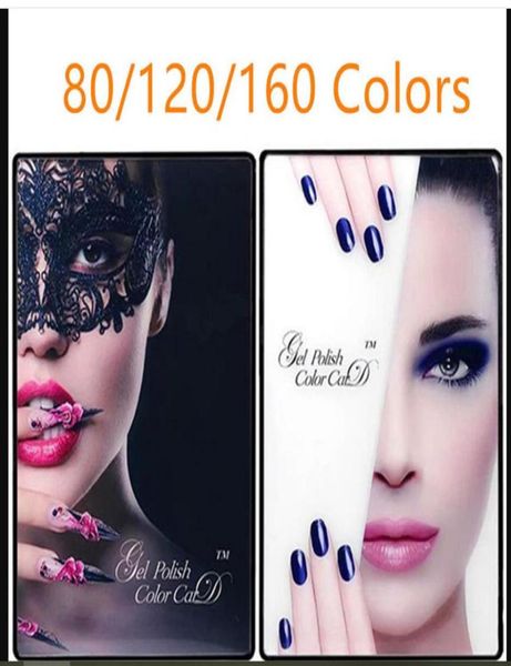 

professional model nail gel polish color display box book dedicated 80 160 color card chart painting manicure nail art tools227u1004204