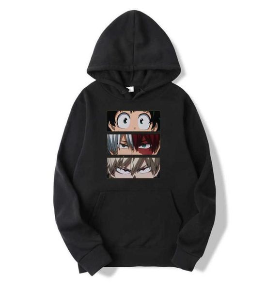 

hoodies men wonen student casual pullover hoodie fashion sweatshirts japan anime hip hop sweatshirt my hero academia clothes x06019923469, Black