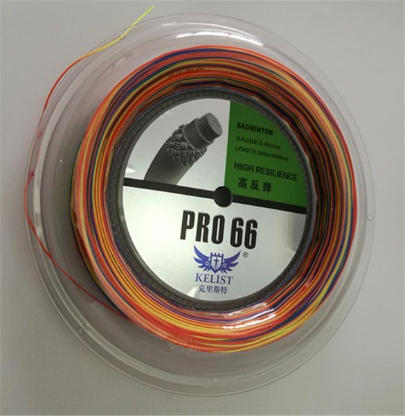 

whole rainbow color high resilience 066mm supply brand badminton string1680652