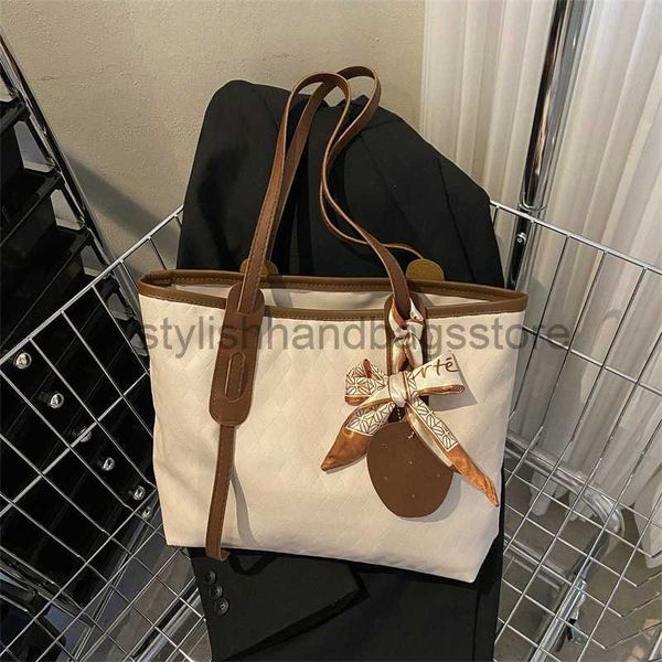

shoulder bags large capacity bag for women's autumn 2023 new texture casual shoulder bag for women's solid color scarf and fashion