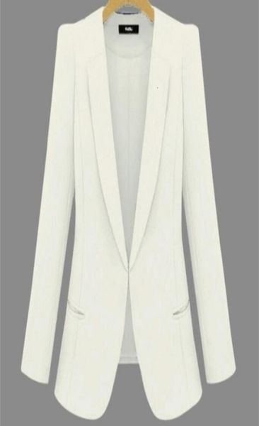 

2019 new plus size womens business suits spring autumn allmatch women blazers jackets short slim longsleeve blazer women suit cj196812079, White;black