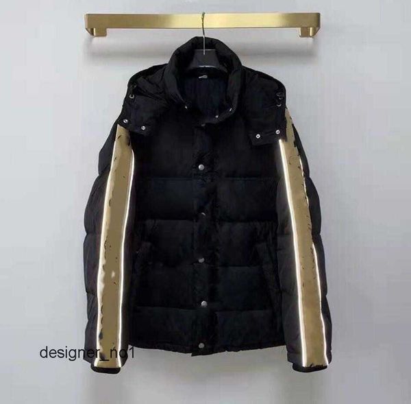 

2023gg new down jacket men and women winter couples thick windproof warm bread jackets pure cotton brand designer''gg''p, Black