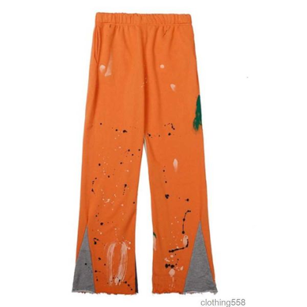 

mens pants designer gallery sportwear printing men jogger trouser casual hip hop dept cotton bottom, Black