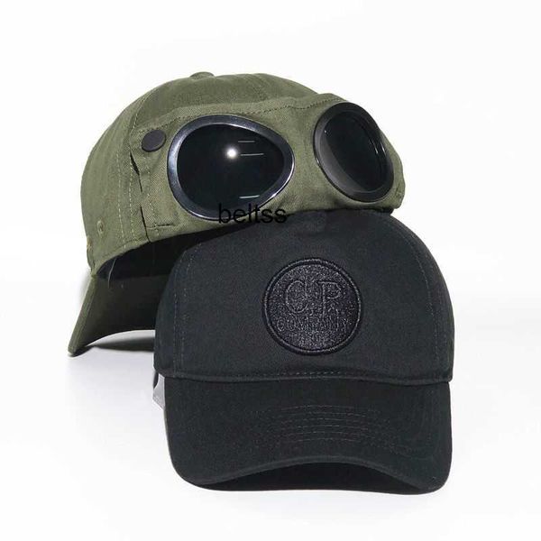 

cp glasses and cap mens womens korean version wild street ins hip-hop baseball caps, Blue;gray