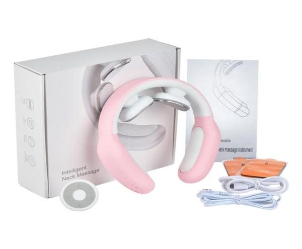 

electric pulse back and neck massager far infrared heating pain relief tool healthcare relaxation health care cervical massager c05987864