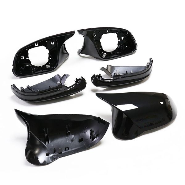

for bmw 1 2 3 4series f20 f21 f22 f23 f30 f31 f32 f33 f35 f36 e84 f87 abs/ carbon mirror cover with light bar no camera hole