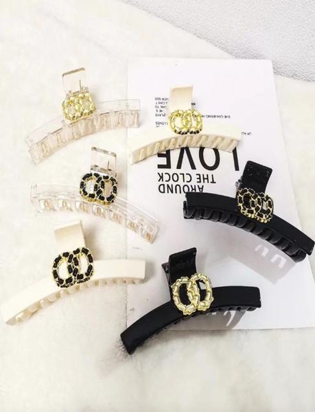 

fashion black white hollow geometric clips acrylic hair claw cross hairclip headband hairpin hair crab women hair accessories2437791, Slivery;golden