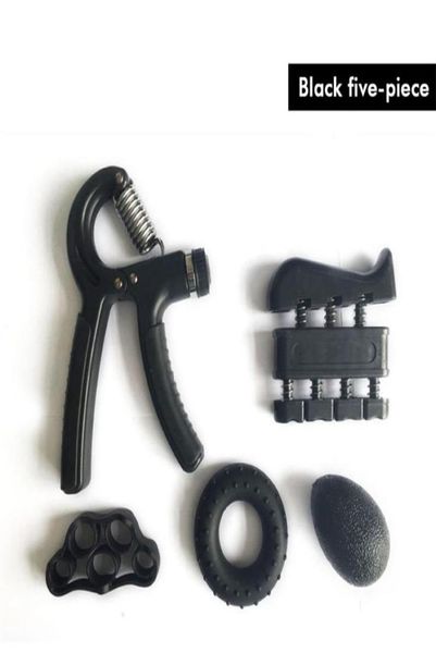

5pcsset strengthener kit strength exercise adjustable hand gripper finger e5962219