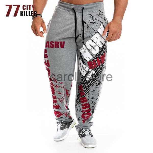 

mens pants mens swimwear 77city killer training pants men cotton soft bodybuilding joggers male running sweatpants harem trousers loose spor, Black
