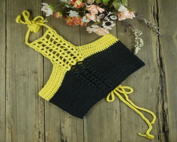 

goddess bralette crochet bikini handmade beach crop halter bralette nature goddess festival wear summer1396944, White;black