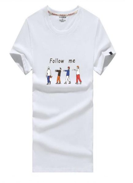 

2019 brand clothing 100 cotton o neck men039s t shirt men fashion tshirts fitness casual for male tshirt s5xl5635689, White;black