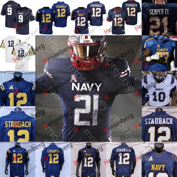 

football jerseys custom 2021 fly navy midshipmen football jersey ncaa college jacob springer roger staubach keenan reynolds perry nelson smi, Black;red