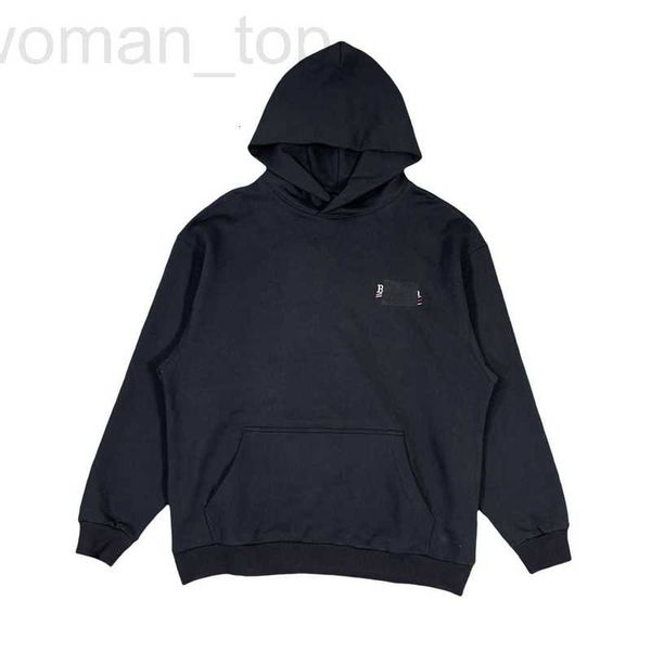 

men's hoodies & sweatshirts designer 22ss b's high-quality cola black tape sweater os loose version kangaroo hood hooded 4n6w