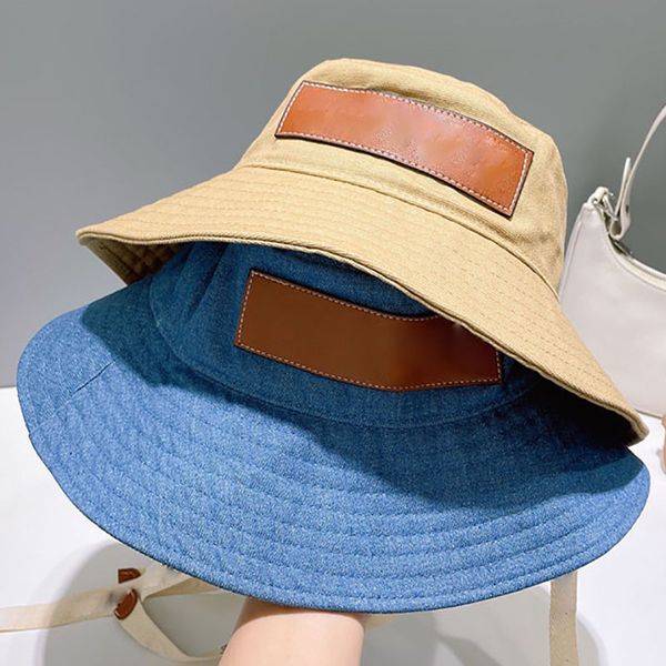 

fashion leisure hundred ladies fisherman hat solid color canvas flat large brim bucket hat outdoor popular bob hat, Blue;gray