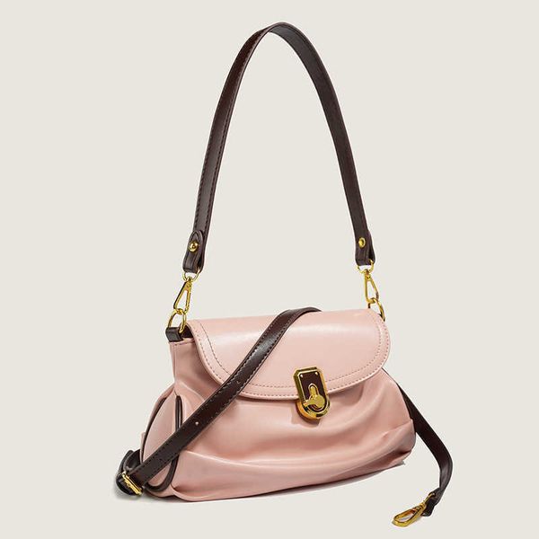 

rose armpit bag women's premium sense niche shoulder crossbody fashion tote pleated bag 0808