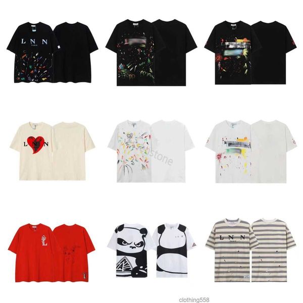 

speckled ink style galleries t shirts depts co-branding lanvins t shirt mens women designers tshirts cottons casual shirt luxurys clothes g, White;black