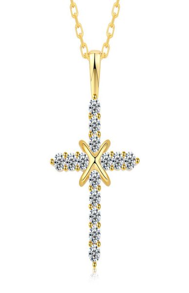 

n41001 retro silver charm pendant full ice out cz simulated diamonds catholic crucifix necklace with long cuban chain5430347