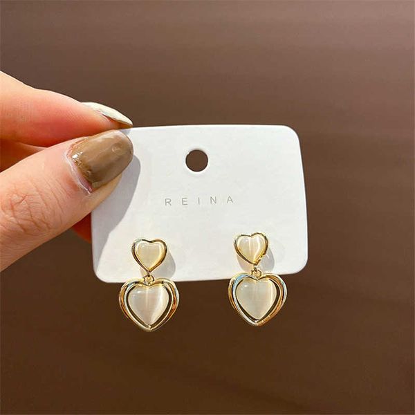 

charm geometric round pendant earrings for women simple candy color smooth resin earring jewelry femme r230804, Golden