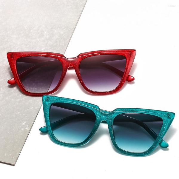 

sunglasses cat eye woman fashion big frame sun glasses female retro shades uv400 black white color475, White;black