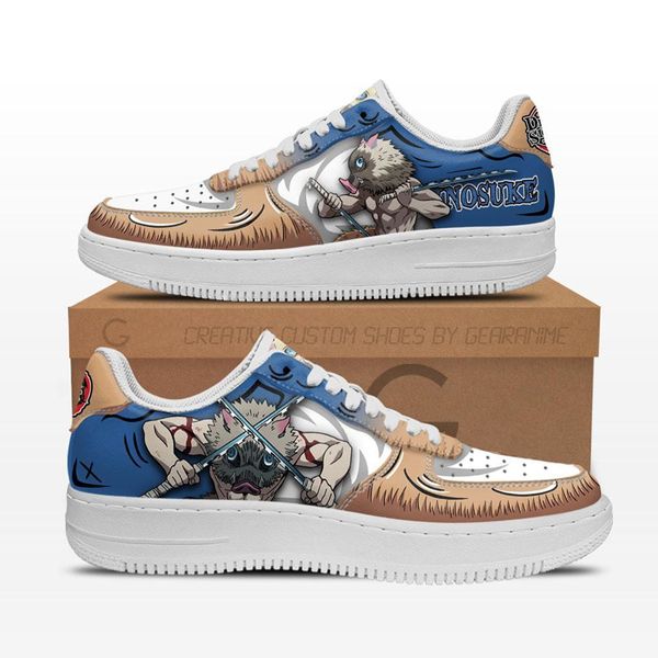 

fashion men women anime casual shoes hashibira inosu air sneakers italy classic low manga leather design custom couple animes skill athletic, Black