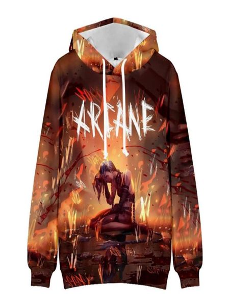

men039s hoodies sweatshirts 2022 arcane jinx hoodie3d trendy print allmatch harajuku hoodie menclothes8740398, Black