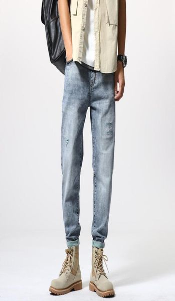 

mens denim jogging pants men distressed jeans large size cool boys designer ripped1274427, Blue