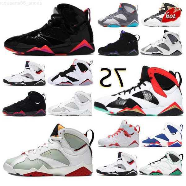 

high amg quality 7 retro 7s mens basketball shoes sneakers trophy room bordeaux barcelona nights flint hare oregon ducks patent alternate, Black