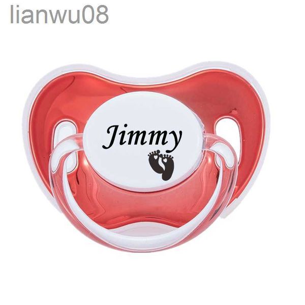 

pacifiers# miyocar custom any name unique color bling metallic pacifier dummy bpa unique gift for new born baby shower x0804