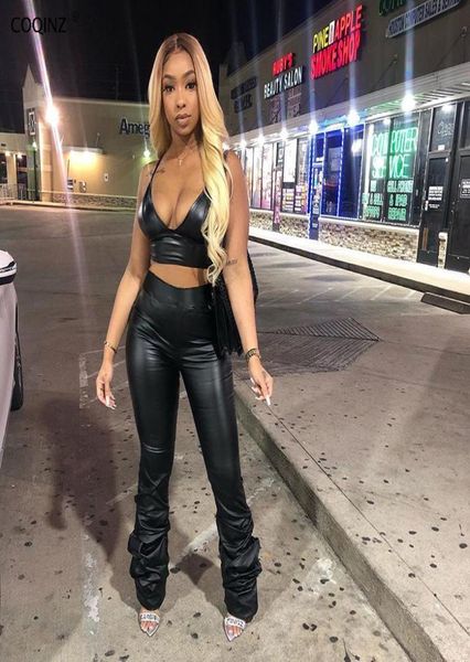 

sweatpants women stacked leggings streetwear woman leather pants trousers womens winter y2k clothes gothic bottoms k20p09492 women8986778, Black;white