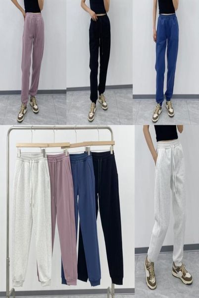 

yoga sport fitness pants joggers leggings solid color women high waist tracker workout athletic gym tights9448468, Black;white