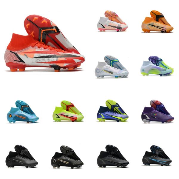 

soccer shoes designer boots mens low football cleats firm ground outdoor soft leather trainers knit mens soccer shoes, Black
